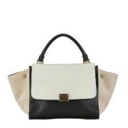 Celine Vintage Pre-owned Canvas handvskor Beige, Dam