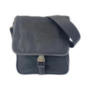 Prada Vintage Pre-owned Canvas crossbodyvskor Black, Dam