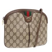 Gucci Vintage Pre-owned Laeder axelremsvskor Beige, Dam