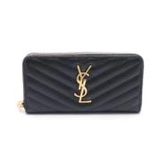 Yves Saint Laurent Vintage Pre-owned Laeder plnbcker Black, Dam