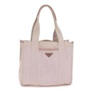 Prada Vintage Pre-owned Canvas totevskor Pink, Dam