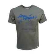 Roy Roger's Resort Print T-Shirt Regular Fit Green, Herr