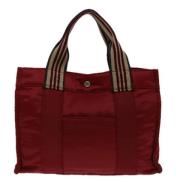 Burberry Vintage Pre-owned Tyg axelremsvskor Red, Dam