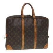 Louis Vuitton Vintage Pre-owned Canvas portfljer Brown, Dam