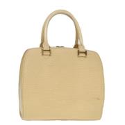 Louis Vuitton Vintage Pre-owned Laeder handvskor Beige, Dam