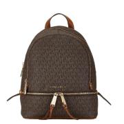 Michael Kors Pre-owned Pre-owned Canvas ryggsckar Brown, Dam