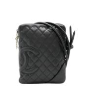 Chanel Vintage Pre-owned Laeder crossbodyvskor Black, Dam