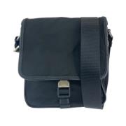 Prada Vintage Pre-owned Canvas crossbodyvskor Black, Dam