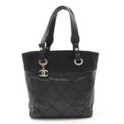 Chanel Vintage Pre-owned Canvas chanel-vskor Black, Dam