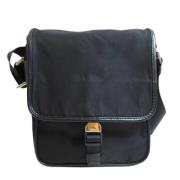 Prada Vintage Pre-owned Canvas crossbodyvskor Black, Dam