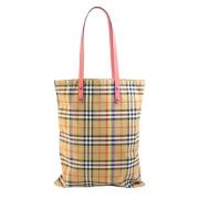 Burberry Vintage Pre-owned Bomull axelremsvskor Multicolor, Dam