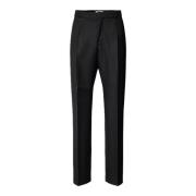 Boss Slim Fit Ull Svarta Byxor - Peter Black, Herr