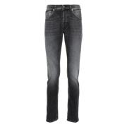 Dondup Mörkgrå Stretch Denim Skinny Jeans Gray, Herr