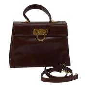 Salvatore Ferragamo Pre-owned Pre-owned Laeder handvskor Brown, Dam