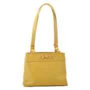 Versace Pre-owned Pre-owned Laeder axelremsvskor Yellow, Dam