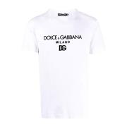 Dolce & Gabbana Casual Bomull T-shirt White, Herr