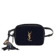 Yves Saint Laurent Vintage Pre-owned Laeder crossbodyvskor Black, Dam