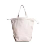 Yves Saint Laurent Vintage Pre-owned Laeder totevskor White, Dam