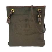 Prada Vintage Pre-owned Canvas crossbodyvskor Brown, Dam