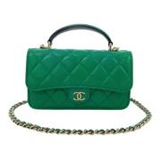 Chanel Vintage Pre-owned Laeder chanel-vskor Green, Dam