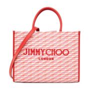 Jimmy Choo Färgglad Avenue Medium Väska med Logotyp Orange, Dam