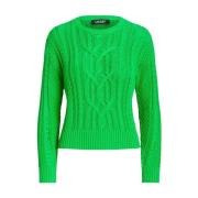 Ralph Lauren Bomullströja Relaxed Fit Green, Dam