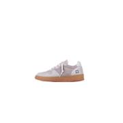 D.a.t.e. Vita Läder Sneakers Logo Gummisula White, Herr