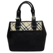 Burberry Vintage Pre-owned Canvas axelremsvskor Black, Dam