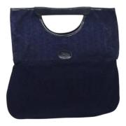 Celine Vintage Pre-owned Canvas handvskor Blue, Dam