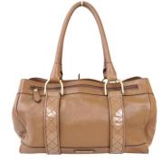 Burberry Vintage Pre-owned Laeder axelremsvskor Brown, Dam