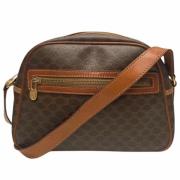 Celine Vintage Pre-owned Canvas axelremsvskor Brown, Dam