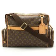 Louis Vuitton Vintage Pre-owned Canvas axelremsvskor Brown, Dam