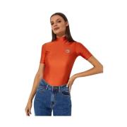 Coperni Orange High Neck T-shirt Orange, Dam