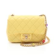 Chanel Vintage Pre-owned Laeder chanel-vskor Yellow, Dam