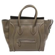 Celine Vintage Pre-owned Laeder totevskor Beige, Dam