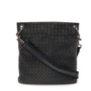 Bottega Veneta Vintage Pre-owned Laeder axelremsvskor Black, Dam