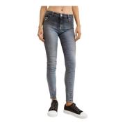 Philipp Plein Grå Heart Skinny Fit Jeggings Gray, Dam