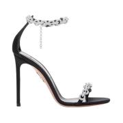 Aquazzura Svarta Love Link Stilettsandaler Black, Dam