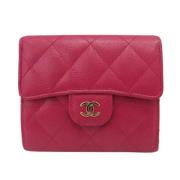 Chanel Vintage Pre-owned Laeder plnbcker Pink, Dam