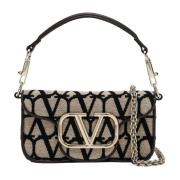 Valentino Garavani Liten Crossbody-väska Loco' Brown, Dam