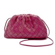 Bottega Veneta Vintage Pre-owned Laeder axelremsvskor Red, Dam