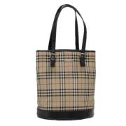 Burberry Vintage Pre-owned Canvas totevskor Beige, Dam