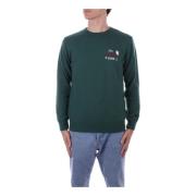 Saint Barth Grön Logotröja Regular Fit Green, Herr