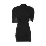 Jacquemus Svart Mini Klänning Slim Fit Black, Dam