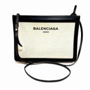 Balenciaga Vintage Pre-owned Canvas axelremsvskor Beige, Dam