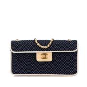 Chanel Vintage Pre-owned Bomull chanel-vskor Blue, Dam