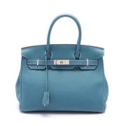 Hermès Vintage Pre-owned Laeder handvskor Blue, Dam