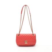 Chanel Vintage Pre-owned Laeder axelremsvskor Red, Dam