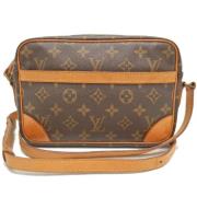 Louis Vuitton Vintage Pre-owned Canvas axelremsvskor Brown, Dam