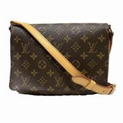 Louis Vuitton Vintage Pre-owned Canvas crossbodyvskor Brown, Dam